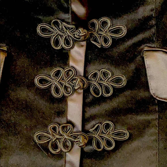 Vintage le Full black velvet jacket - Picture 3 of 7